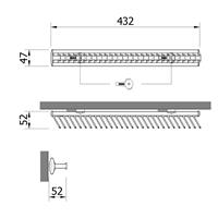 Krawattenhalter fix - 28 Haken  - braun-braun 4